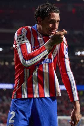 Jose Gimenez of Atletico de Madrid celebrating his goal during the UEFA Champions League match between Atletico de Madrid v RB Leipzig at Stadium Civitas Metropolitano on September 19, 2024 in Madrid (Photo by: LGM) FOOTBALL : Atletico de Madrid vs RB Leipzig - UEFA Ligue des Champions - 19 09 2024 LGM Panoramic 
