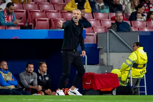 Atletico de Madrid v RB Leipzig - UEFA Champions League 2024 25 League Phase MD1 Marco Rose, head coach of RB Leipzig, seen during the UEFA Champions League 2024 25 League Phase MD1 match between Atletico de Madrid and RB Leipzig at Estadio Civitas Metropolitano on September 19, 2024 in Madrid, Spain. Madrid Estadio Civitas Metropolitano Madrid Spain Copyright: xAlbertoxGardinx AGardin_20240919_Football_Champions_Atletico_Leipzig_250