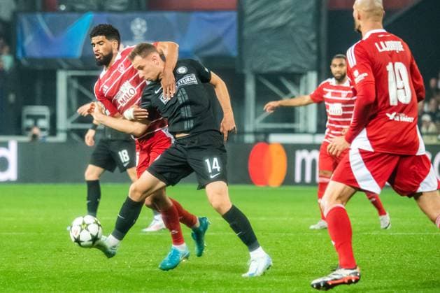 Mahdi Camara (Stade Brestois) FOOTBALL : Stade Brestois vs SK Sturm Graz - Ligue des Champions - 1ére Journée - 19 09 2024 BaptisteAutissier Panoramic 