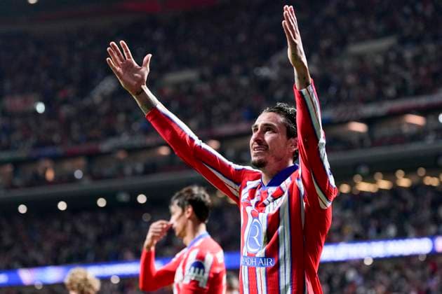 September 19, 2024, Madrid, Madrid, SPAIN: Jose Maria Gimenez of Atletico de Madrid celebrates a goal during the UEFA Champions League 2024 25 League Phase MD1 match between Atletico de Madrid and RB Leipzig at Estadio Civitas Metropolitano on September 19, 2024 in Madrid, Spain. Madrid SPAIN - ZUMAa181 20240919_zaa_a181_139 Copyright: xOscarxJ.xBarrosox