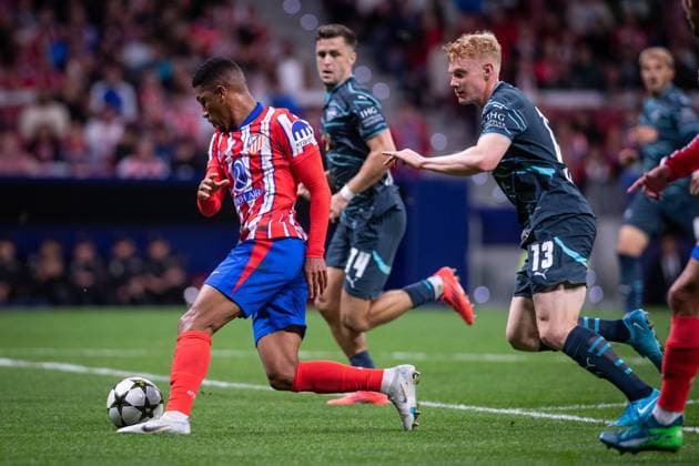 UEFA Champions League soccer match Atletico Madrid vs Leipzig at Civitas Mstropolitano stadium in Madrid, Spain, 19 September 2024 Samu Lino 900 Cordon Press  900 CordonxPress LOF - Champions League soccer match Atletico Madrid vs Leipzig