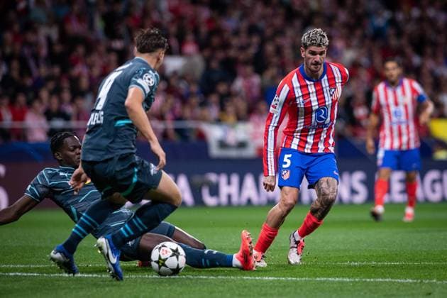 UEFA Champions League soccer match Atletico Madrid vs Leipzig at Civitas Mstropolitano stadium in Madrid, Spain, 19 September 2024 De Paul 900 Cordon Press  900 CordonxPress LOF - Champions League soccer match Atletico Madrid vs Leipzig
