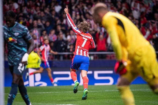 UEFA Champions League soccer match Atletico Madrid vs Leipzig at Civitas Mstropolitano stadium in Madrid, Spain, 19 September 2024 Griezmann 900 Cordon Press  900 CordonxPress LOF - Champions League soccer match Atletico Madrid vs Leipzig