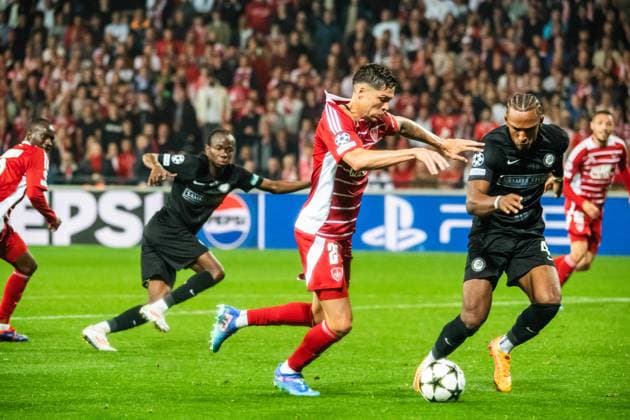 Jonas Martin (Stade Brestois) FOOTBALL : Stade Brestois vs SK Sturm Graz - Ligue des Champions - 1ére Journée - 19 09 2024 BaptisteAutissier Panoramic 
