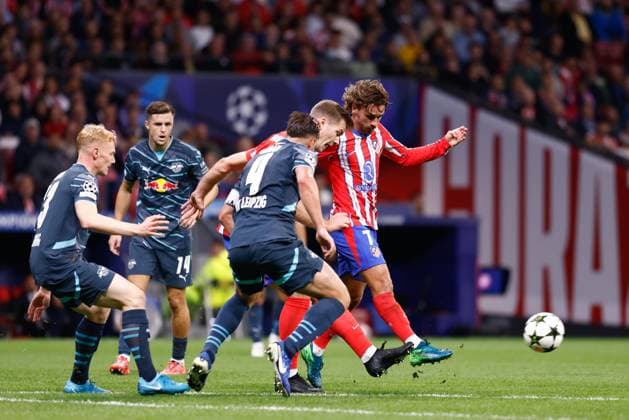 September 19, 2024, Madrid, Madrid, SPAIN: Antoine Griezmann of Atletico de Madrid in action during the UEFA Champions League 2024 25 League Phase MD1 match between Atletico de Madrid and RB Leipzig at Estadio Civitas Metropolitano on September 19, 2024 in Madrid, Spain. Madrid SPAIN - ZUMAa181 20240919_zaa_a181_195 Copyright: xDennisxAgyemanx