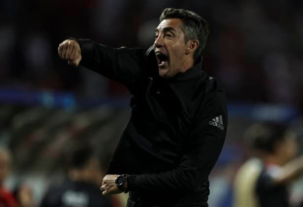 Crvena Zvezda v Benfika - UEFA Champions League Head coach Bruno Lage celebrates after winning the UEFA Champions League match Season 2024 2025 match between Crvena Zvezda and FC Benfica at stadium Rajko Mitic on September 19, 2024 in Belgrade, Serbia. Beograd Serbia Copyright: xSrdjanxStevanovicx x