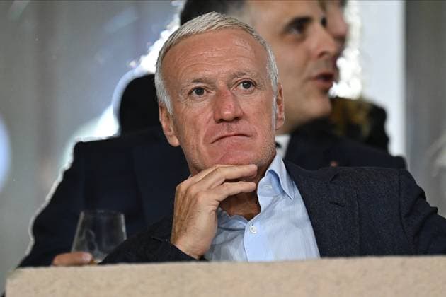 AS Monaco v FC Barcelona, Barca - UEFA Champions League 2024 25 League Phase MD1 Didier Deschamps French National football Coach in the stands before the UEFA Champions League 2024 25 League Phase MD1 match between AS Monaco and FC Barcelona at Stade Louis II on September 19, 2024 in Monaco, Monaco. Monaco Stade Louis II Monaco Monaco Copyright: xNealxSimpson Sportsphoto APLx 14048288
