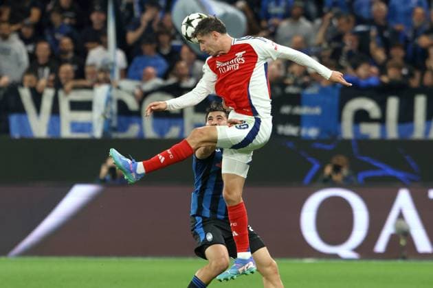 KAI HAVERTZ, Arsenal, Champions League, 2024-25, Atalanta vs Arsenal 0-0, 19-09-2024, Contrasto, Action CHAMPIONS LEAGUE 2024-25 ATALANTA-ARSENAL 0-0