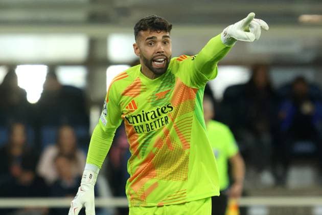 DAVID RAYA, Arsenal, Champions League, 2024-25, Atalanta vs Arsenal 0-0, 19-09-2024, Azione, Action, Single shot CHAMPIONS LEAGUE 2024-25 ATALANTA-ARSENAL 0-0