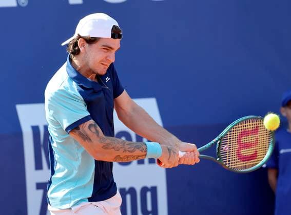 TENNIS - Bad Waltersdorf Trophy BAD WALTERSDORF,AUSTRIA,20.SEP.24 - TENNIS - ATP, Tennis Herren Challenger Tour, Bad Waltersdorf Trophy. Image shows Thiago Seyboth Wild (BRA).  GEPAxpictures xHansxOberlaender