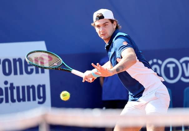 TENNIS - Bad Waltersdorf Trophy BAD WALTERSDORF,AUSTRIA,20.SEP.24 - TENNIS - ATP, Tennis Herren Challenger Tour, Bad Waltersdorf Trophy. Image shows Thiago Seyboth Wild (BRA).  GEPAxpictures xHansxOberlaender