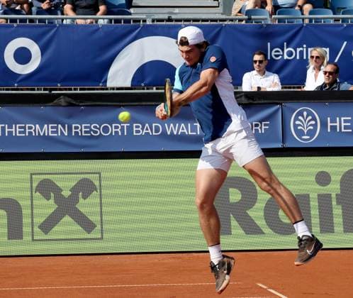 TENNIS - Bad Waltersdorf Trophy BAD WALTERSDORF,AUSTRIA,20.SEP.24 - TENNIS - ATP, Tennis Herren Challenger Tour, Bad Waltersdorf Trophy. Image shows Thiago Seyboth Wild (BRA).  GEPAxpictures xHansxOberlaender