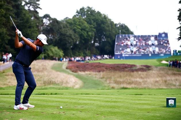 Adrian Otaegui of Spain during his round. BMW PGA, Golf Herren Championship, Day Two, Golf, Wentworth, Surrey, UK - 20 Sep 2024  Copyright: xJamesxMarsh Shutterstockx 14730222am