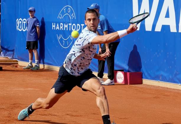 TENNIS - Bad Waltersdorf Trophy BAD WALTERSDORF,AUSTRIA,20.SEP.24 - TENNIS - ATP, Tennis Herren Challenger Tour, Bad Waltersdorf Trophy. Image shows Laslo Djere (SRB).  GEPAxpictures xHansxOberlaender