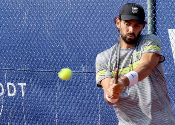 TENNIS - Bad Waltersdorf Trophy BAD WALTERSDORF,AUSTRIA,20.SEP.24 - TENNIS - ATP, Tennis Herren Challenger Tour, Bad Waltersdorf Trophy. Image shows Nicolas Moreno de Alboran (USA).  GEPAxpictures xHansxOberlaender
