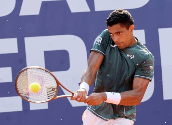TENNIS - Bad Waltersdorf Trophy BAD WALTERSDORF,AUSTRIA,20.SEP.24 - TENNIS - ATP, Tennis Herren Challenger Tour, Bad Waltersdorf Trophy. Image shows Thiago Monteiro (BRA).  GEPAxpictures xHansxOberlaender