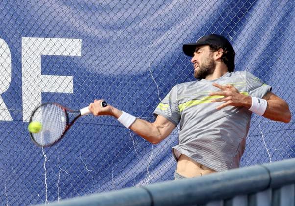 TENNIS - Bad Waltersdorf Trophy BAD WALTERSDORF,AUSTRIA,20.SEP.24 - TENNIS - ATP, Tennis Herren Challenger Tour, Bad Waltersdorf Trophy. Image shows Nicolas Moreno de Alboran (USA).  GEPAxpictures xHansxOberlaender
