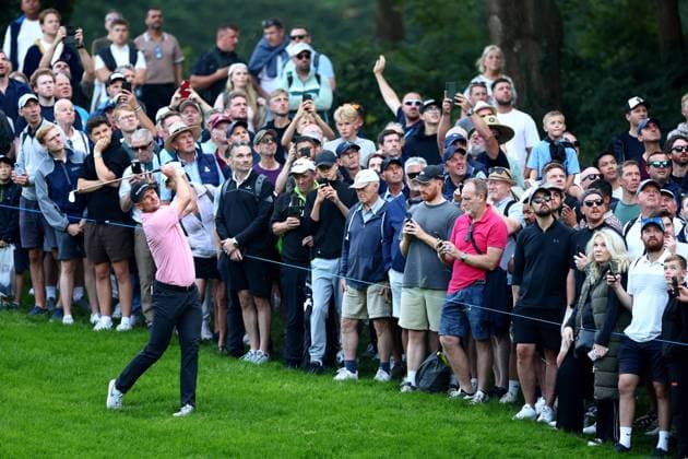 Justin Rose of England during his round. BMW PGA, Golf Herren Championship, Day Two, Golf, Wentworth, Surrey, UK - 20 Sep 2024  Copyright: xJamesxMarsh Shutterstockx 14730222cp