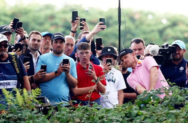 Justin Rose of England during his round. BMW PGA, Golf Herren Championship, Day Two, Golf, Wentworth, Surrey, UK - 20 Sep 2024  Copyright: xJamesxMarsh Shutterstockx 14730222cn