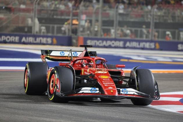 FORMULA 1 SINGAPORE AIRLINES SINGAPORE GRAND PRIX 2024 20 09 2024, Marina Bay Street Circuit, Singapore, FORMULA 1 SINGAPORE AIRLINES SINGAPORE GRAND PRIX 2024,in the picture Charles Leclerc MCO , Scuderia Ferrari HP nordphotoxGmbHx xBratic nph00250