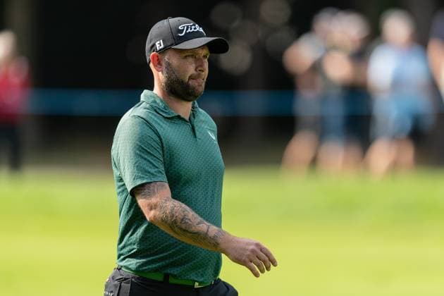 Andy Sullivan of England during round 2 of the BMW PGA, Golf Herren Championship at the Wentworth Golf Club, Virginia Water, England on 20 September 2024. Copyright: xGrantxWinterx 41780277