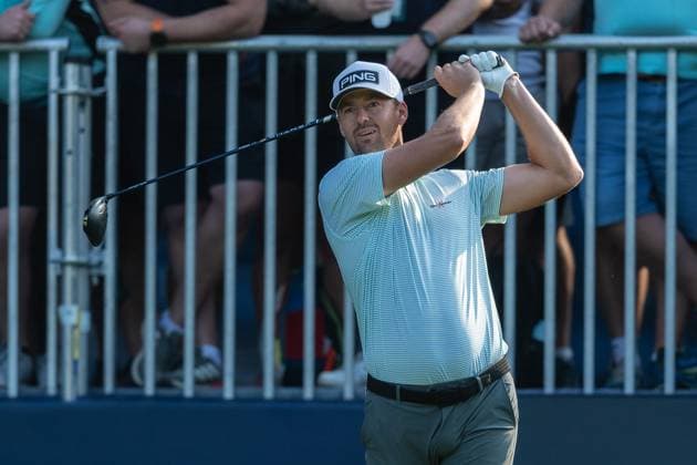 Victor Perez of France tees off on the 11th hole during round 2 of the BMW PGA, Golf Herren Championship at the Wentworth Golf Club, Virginia Water, England on 20 September 2024. Copyright: xGrantxWinterx 41780298