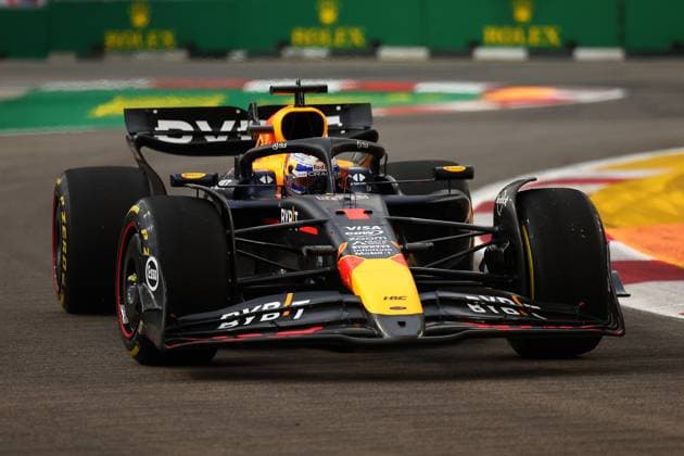 F1 Grand Prix Of Singapore - Practice Max Verstappen of the Netherlands drives the Red Bull Racing-Honda RBPT RB20 during practice ahead of the F1 Grand Prix of Singapore at Marina Bay Street Circuit in Singapore, Singapore, on September 20, 2024. Singapore Singapore  Copyright: xMorganxHancockx originalFilename:hancock-f1grandp241020_npq8q.jpg
