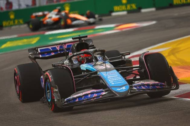 F1 Grand Prix Of Singapore - Practice Esteban Ocon of France drives the BWT Alpine F1 Team A524 during practice ahead of the F1 Grand Prix of Singapore at Marina Bay Street Circuit in Singapore, Singapore, on September 20, 2024. Singapore Singapore  Copyright: xMorganxHancockx originalFilename:hancock-f1grandp241020_npTgb.jpg