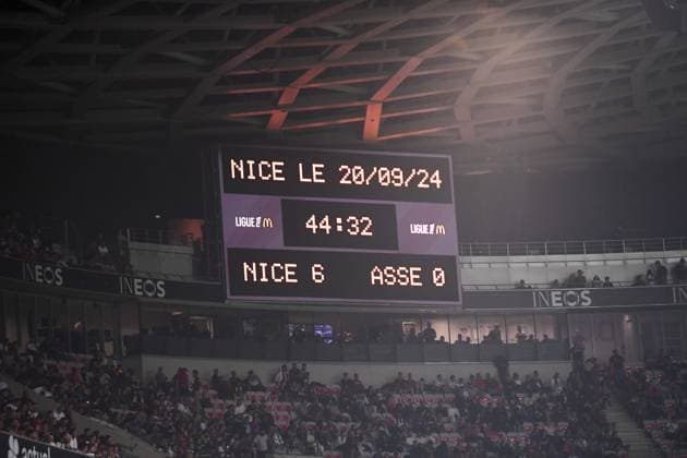 OGC Nice v AS Saint-Etienne - Ligue 1 McDonald s 2024 2025 Illustration during the Ligue 1 McDonald s match between Nice and Saint-Etienne at Allianz Riviera on September 20, 2024 in Nice, France. Nice France  Copyright: xFEPx 776207017