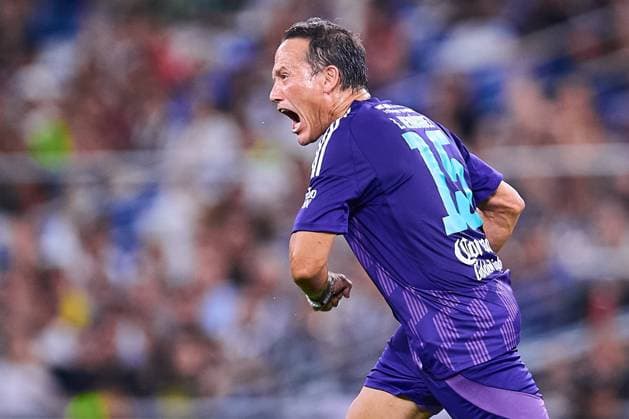 RECORD DATE NOT STATED Leyendas Internacionales vs Leyendas de Mexico Luis Hernandez celebrates his goal of Mexico Legends during match Legends between International FIFA Legends and Mexico Legends 2024, at BBVA Bancomer Stadium on September 20, 2024 in Monterrey, Nuevo Leon, Mexico. MONTERREY NUEVO LEON MEXICO  Copyright: xJONATHANxDUENASx 20240920223759_LEGENDS_FIFA_MEX_HERNANDEZ71