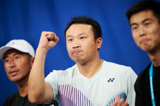 HANGZHOU, CHINA - SEPTEMBER 20: Tennis coach of China Yu Jinxing reacts during the Men s Single Round of 16 match between Bu Yunchaokete of China and Karen Khachanov of Russia on day 3 of 2024 Hangzhou Open at the Hangzhou Olympic Sports Expo Center on September 20, 2024 in Hangzhou, Zhejiang Province of China.  Copyright: xVCGx 111519254950