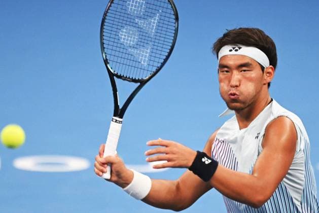 HANGZHOU, CHINA - SEPTEMBER 20: Bu Yunchaokete of China competes in the Men s Single Round of 16 match against Karen Khachanov of Russia on day 3 of 2024 Hangzhou Open at the Hangzhou Olympic Sports Expo Center on September 20, 2024 in Hangzhou, Zhejiang Province of China.  Copyright: xVCGx 111519254909