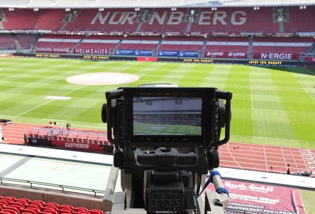 21 09 2024 Soccer Season 2024 2025 2 Soccer Bundesliga 06 Matchday 1 FC Nürnberg FCN Club Hertha BSC Berlin HBSC Sportfoto Zink DaMa xdaxmax DFL regulations prohibit any use of photographs as image sequences and or quasi video only for editorial use Symbolbild Symbolfoto Feature Impression Stadionbild Stadionpanorama Panorama Max Morlock Stadion TV Kamera