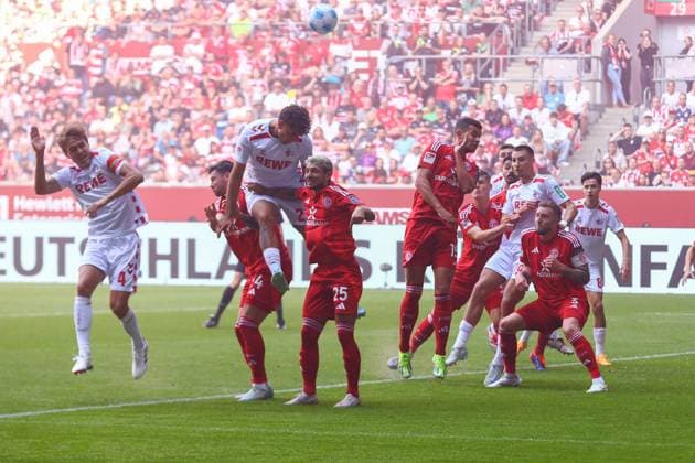 Goal chance for Jan Thielmann 29 1 FC Koeln Fortuna Duesseldorf vs 1 FC Koeln, Football, 2 Bundesliga, Matchday 6, Season 2024 2025, 21 09 2024 DFL REGULATIONS PROHIBIT ANY USE OF PHOTOGRAPHS AS IMAGE SEQUENCES AND OR QUASI VIDEO Foto kolbert press Ant Palmer Merkur Spiel Arena NRW Germany Copyright: xkolbert-press AntxPalmerx
