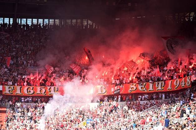 Fans Koeln supporters use pyrotechnics during the 2 Bundesliga match between Fortuna Düsseldorf and 1 FC Köln at Merkur Spiel Arena on September 21, 2024 in Düsseldorf, Germany Photo by Ralf Treese DeFodi Images Fans Koeln supporters use pyrotechnics during the 2 Bundesliga match between Fortuna Düsseldorf and 1 FC Köln at Merkur Spiel Arena on September 21, 2024 in Düsseldorf, Germany Photo by Ralf Treese DeFodi Images DFB DFL REGULATIONS PROHIBIT ANY USE OF PHOTOGRAPHS AS IMAGE SEQUENCES AND OR QUASI VIDEO Defodi 521 DUSKOE20240921 008 Defodi-521 DFB DFL REGULATIONS PROHIBIT ANY USE OF PHOTOGRAPHS AS IMAGE SEQUENCES AND OR QUASI-VIDEO.