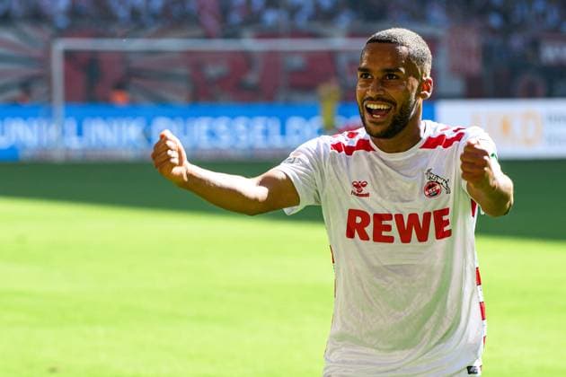 DUESSELDORF, GERMANY - 21 SEPTEMBER, 2024: Linton Maina, The football match of 2.Bundesliga Fortuna Duesseldorf vs. 1.FC Koeln at Mercur Spiel Arena  Copyright: xVITALIIxKLIUIEVx