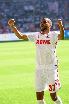 DUESSELDORF, GERMANY - 21 SEPTEMBER, 2024: Linton Maina, The football match of 2.Bundesliga Fortuna Duesseldorf vs. 1.FC Koeln at Mercur Spiel Arena  Copyright: xVITALIIxKLIUIEVx