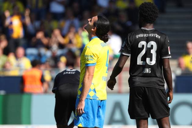 Braunschweig vs Fürth, 2 BL Braunschweig, 21 09 2024, FOOTBALL Eintracht Braunschweig vs SpVgg Greuther Fürth, 2 BL, Season 2024 25 Rayan Philippe Eintracht Braunschweig Braunschweig