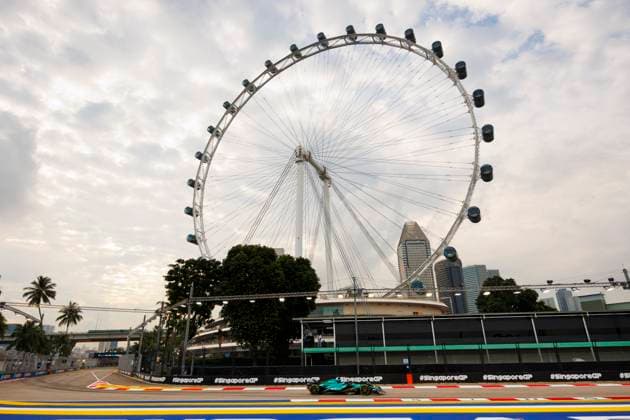 September 21, 2024, Singapore, Singapore: Lance Stroll of Canada drives the (18) Aston Martin AMR24 Mercedes during the final practice ahead of the F1 Grand Prix of Singapore at Marina Bay Street Circuit. Singapore Singapore - ZUMAs197 20240921_aaa_s197_004 Copyright: xGeorgexHitchensx