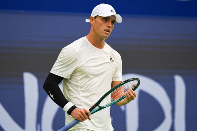CHENGDU, CHINA - SEPTEMBER 21: Christopher O Connell of Australia reacts in the Men s Singles Round of 16 match against Lorenzo Musetti of Italy on day 4 of 2024 Chengdu Open at Sichuan International Tennis Center on September 21, 2024 in Chengdu, Sichuan Province of China.  Copyright: xVCGx 111519297709