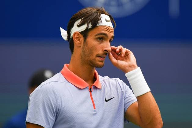 CHENGDU, CHINA - SEPTEMBER 21: Lorenzo Musetti of Italy reacts in the Men s Singles Round of 16 match against Christopher O Connell of Australia on day 4 of 2024 Chengdu Open at Sichuan International Tennis Center on September 21, 2024 in Chengdu, Sichuan Province of China.  Copyright: xVCGx 111519297697