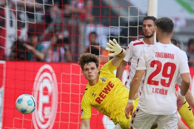 Sport Fortuna Düsseldorf vs 1 FC Köln, Matchday 6, 21 09 2024, 13 00, left Jonas Urbig 1 FC Köln , picture