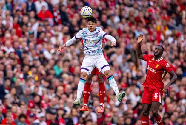 Bilder des Jahres 2024, Sport 09 September Sport Themen der Woche KW38 Sport Bilder des Tages Fußball, FC Liverpool - AFC Bournemouth Football - FA Premier League - Liverpool FC v AFC Bournemouth LIVERPOOL, ENGLAND - Saturday, September 21, 2024: AFC Bournemouth s Francisco Evanilson de Lima Barbosa during the FA Premier League match between Liverpool FC and AFC Bournemouth at Anfield. (Photo by David Rawcliffe Propaganda) LIVERPOOL Anfield MERSEYSIDE ENGLAND  Copyright: xDavidxRawcliffex P2024-09-21-Liverpool_Bournemouth-63