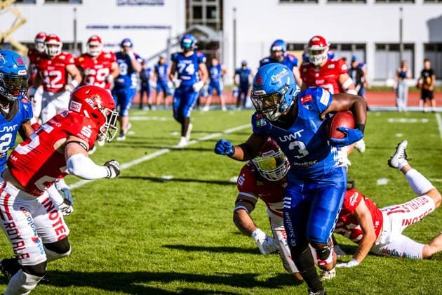 GFL German Football League Potsdam Royals Allgäu Comets 21 09 2024 GFL German Football League Potsdam Royals Allgäu Comets Copyright: xBEAUTIFULxSPORTS NicolxMarschallx