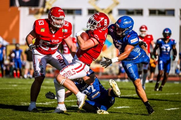 GFL German Football League Potsdam Royals Allgäu Comets 21 09 2024 GFL German Football League Potsdam Royals Allgäu Comets Copyright: xBEAUTIFULxSPORTS NicolxMarschallx