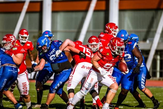 GFL German Football League Potsdam Royals Allgäu Comets 21 09 2024 GFL German Football League Potsdam Royals Allgäu Comets Copyright: xBEAUTIFULxSPORTS NicolxMarschallx