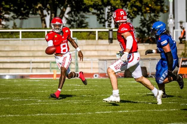 GFL German Football League Potsdam Royals Allgäu Comets 21 09 2024 GFL German Football League Potsdam Royals Allgäu Comets Copyright: xBEAUTIFULxSPORTS NicolxMarschallx