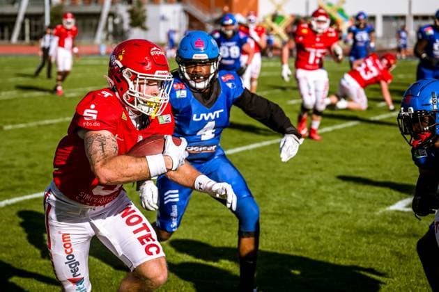 GFL German Football League Potsdam Royals Allgäu Comets 21 09 2024 GFL German Football League Potsdam Royals Allgäu Comets Copyright: xBEAUTIFULxSPORTS NicolxMarschallx