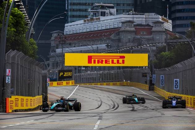 Marina Bay Street Circuit, Singapore, Singapore. 21.September.2024; George Russell of Great Britain and Mercedes-AMG PETRONAS F1 Team during Formula One Singapore Grand Prix  (267349631)
