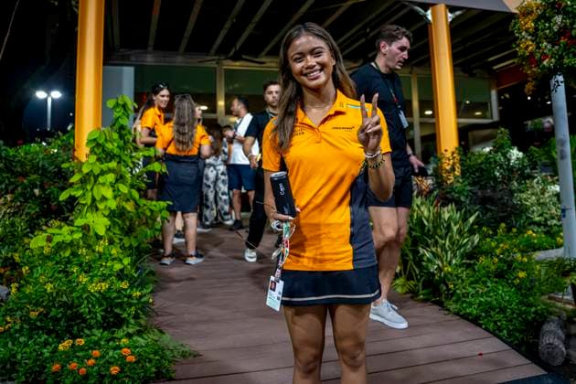 Marina Bay - 21-09-2024, Marina Bay Street Circuit, Bianca Bustamante at the Formula 1 Singapore Grand Prix 2024 Saturday Formula 1 Singapore Grand Prix 2024 Saturday  x26302242x Copyright: